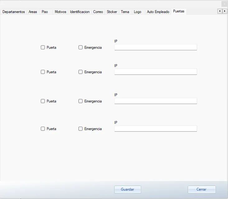 Módulo de control de puertas de UR-Secure Guest+