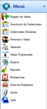 Menú de UR-Secure Guest+